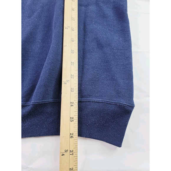 Vintage 90's Boston College University Sweatshirt Made In USA Navy Blue Size L - Picture 4 of 5